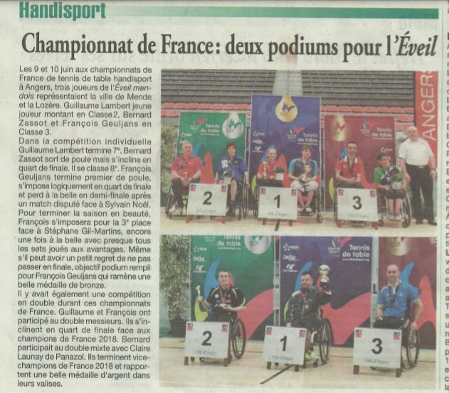 LN - Championnat de France Handisport - 21-06-18