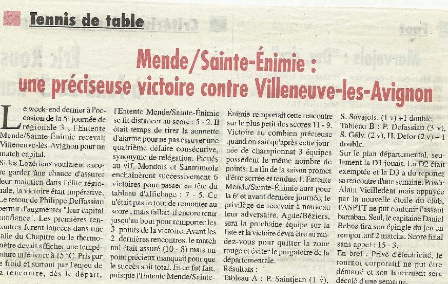 LN - R3 - Mende-Villeneuve - 17-11-2000
